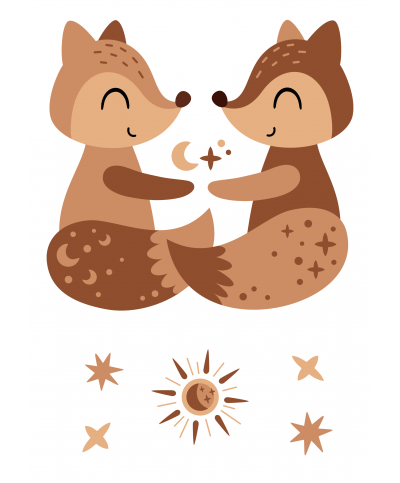 Geburtsposter 3er Set | Sternzeichen Zwilling