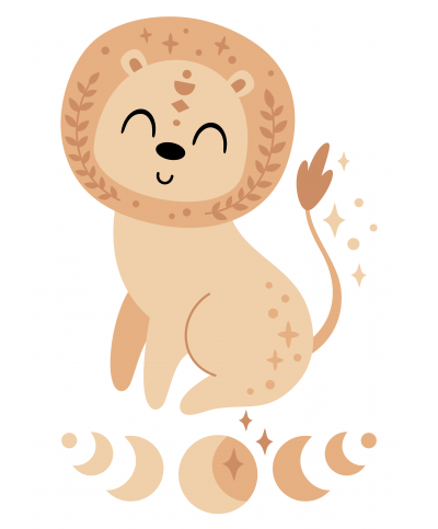 Geburtsposter 3er Set | Sternzeichen Löwe