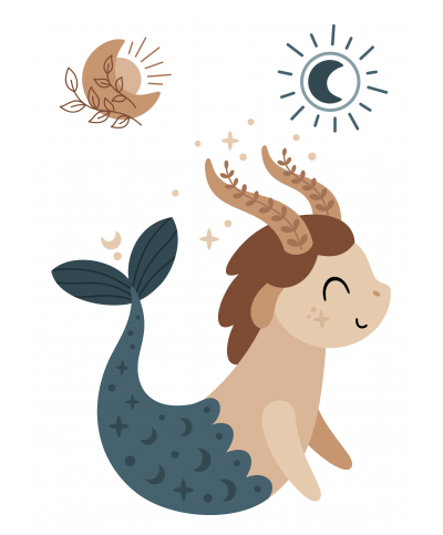 Geburtsposter 3er Set | Sternzeichen Steinbock